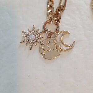 Sugar Gold and Silver Celestial Charm Necklace